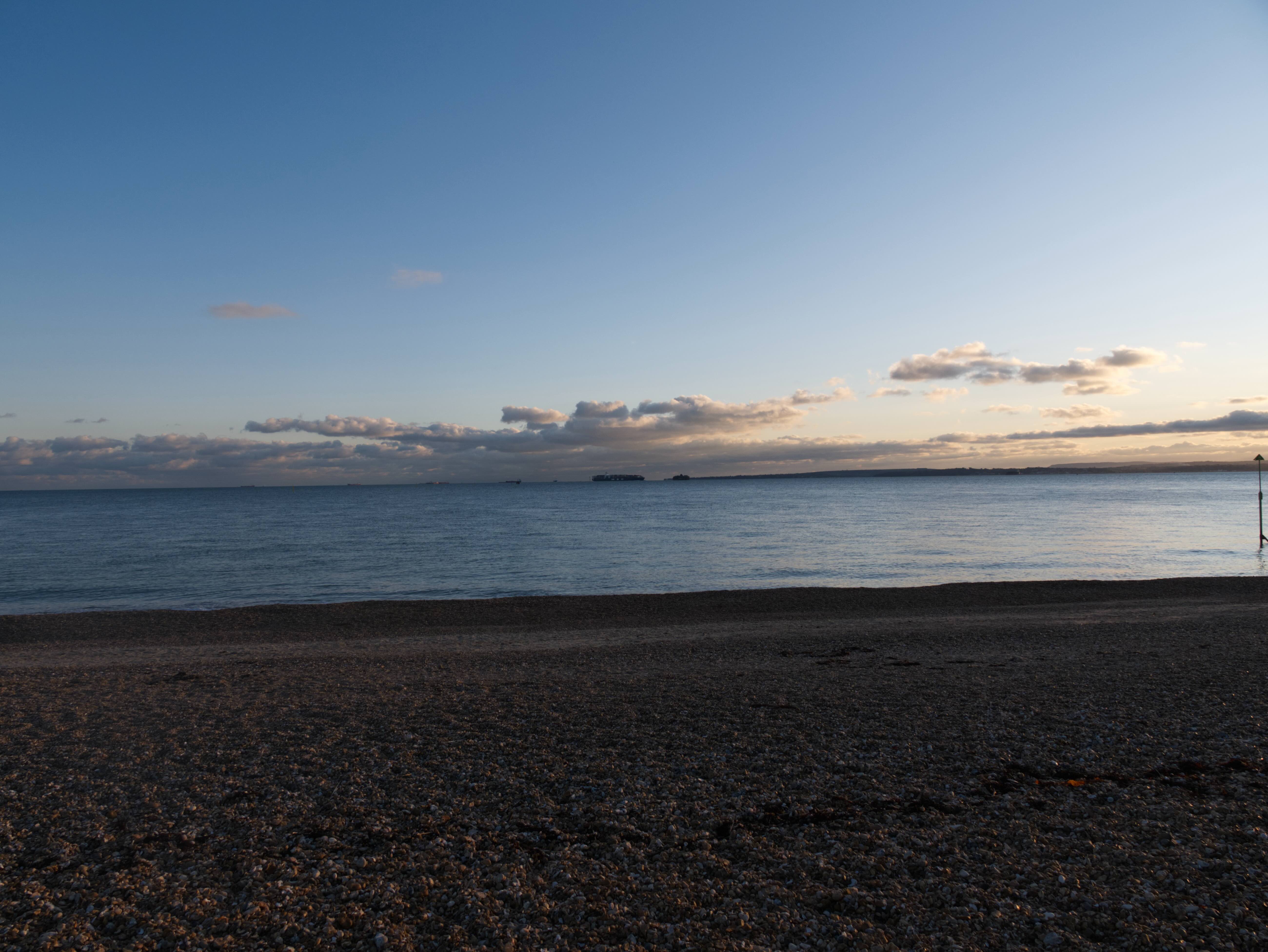 Walking along the shoreline with a friend, October 2023