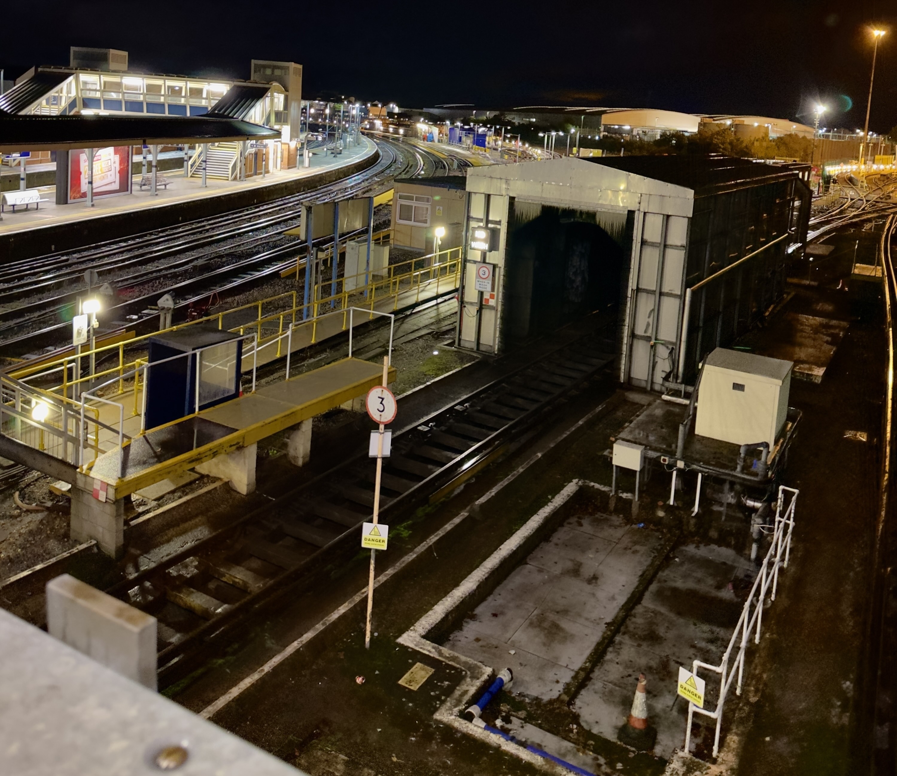 Early morning view of Fraton Train Station, Hapshire, United Kingdom in october 2023